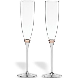 Rosy Glow Champagne Flute Set - 2 Piece