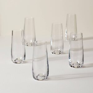 Stemless Champagne Flutes - Set of 6