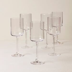 Straight Red Wine Glasses - Set of 6