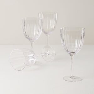Scalloped All-Purpose Wine Glasses - Set of 4