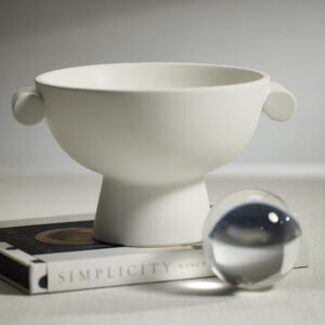 Matte White Ceramic Bowl