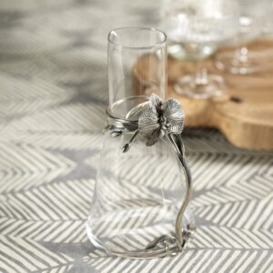 Small Orchid Accent Glass Pitcher