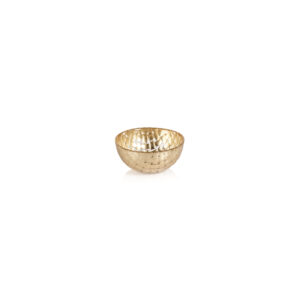 Gold Braided Glass Bowl